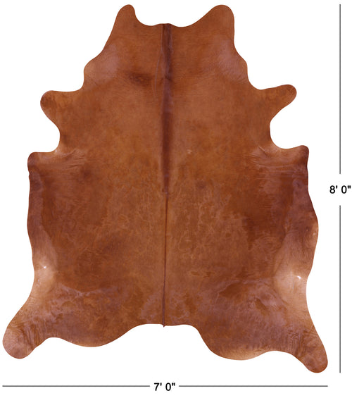 Brown Natural Cowhide Rug - XX-Large 8' 0