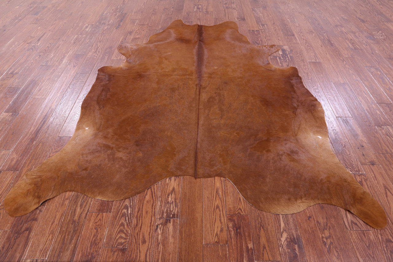Brown Natural Cowhide Rug - XX-Large 8' 0"H x 7' 0"W