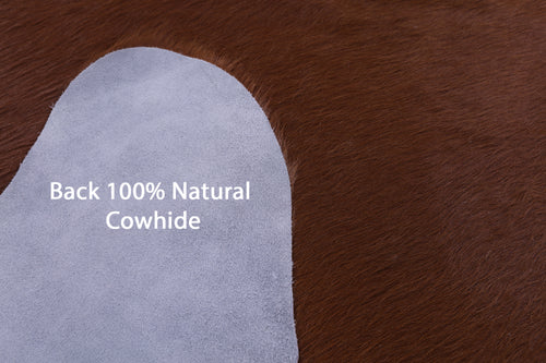 Brown Natural Cowhide Rug - XX-Large 7' 10