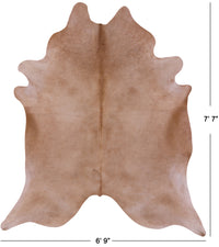 Thumbnail for Light Brown Natural Cowhide Rug - X-Large 7' 7