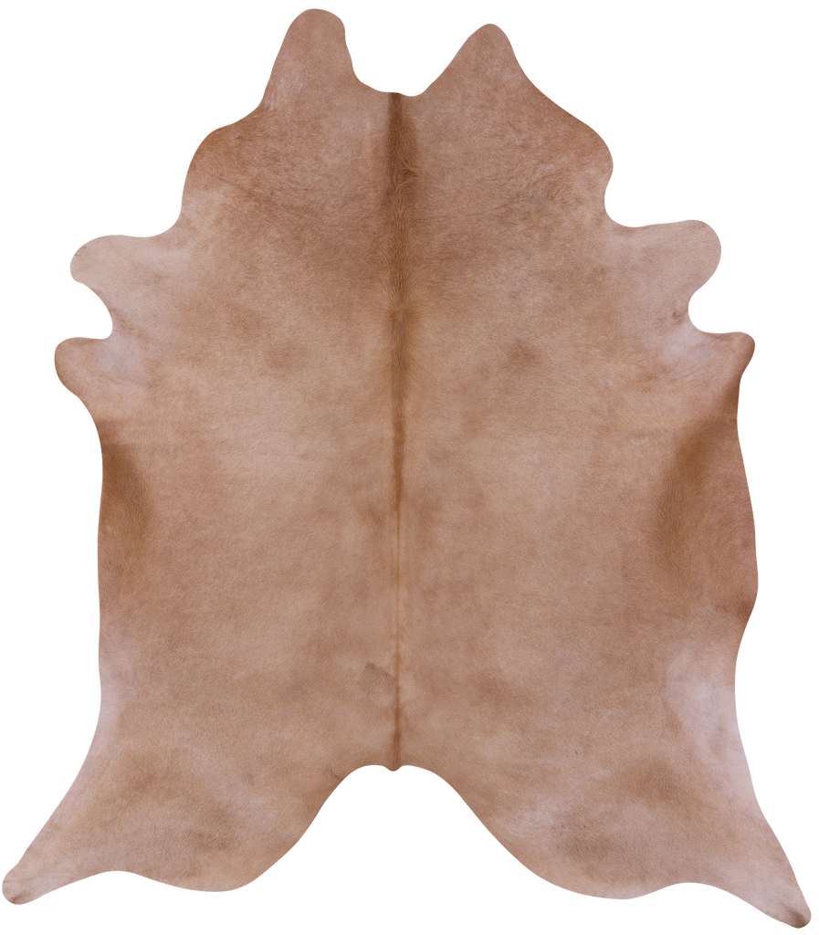 Light Brown Natural Cowhide Rug - X-Large 7' 7"H x 6' 9"W