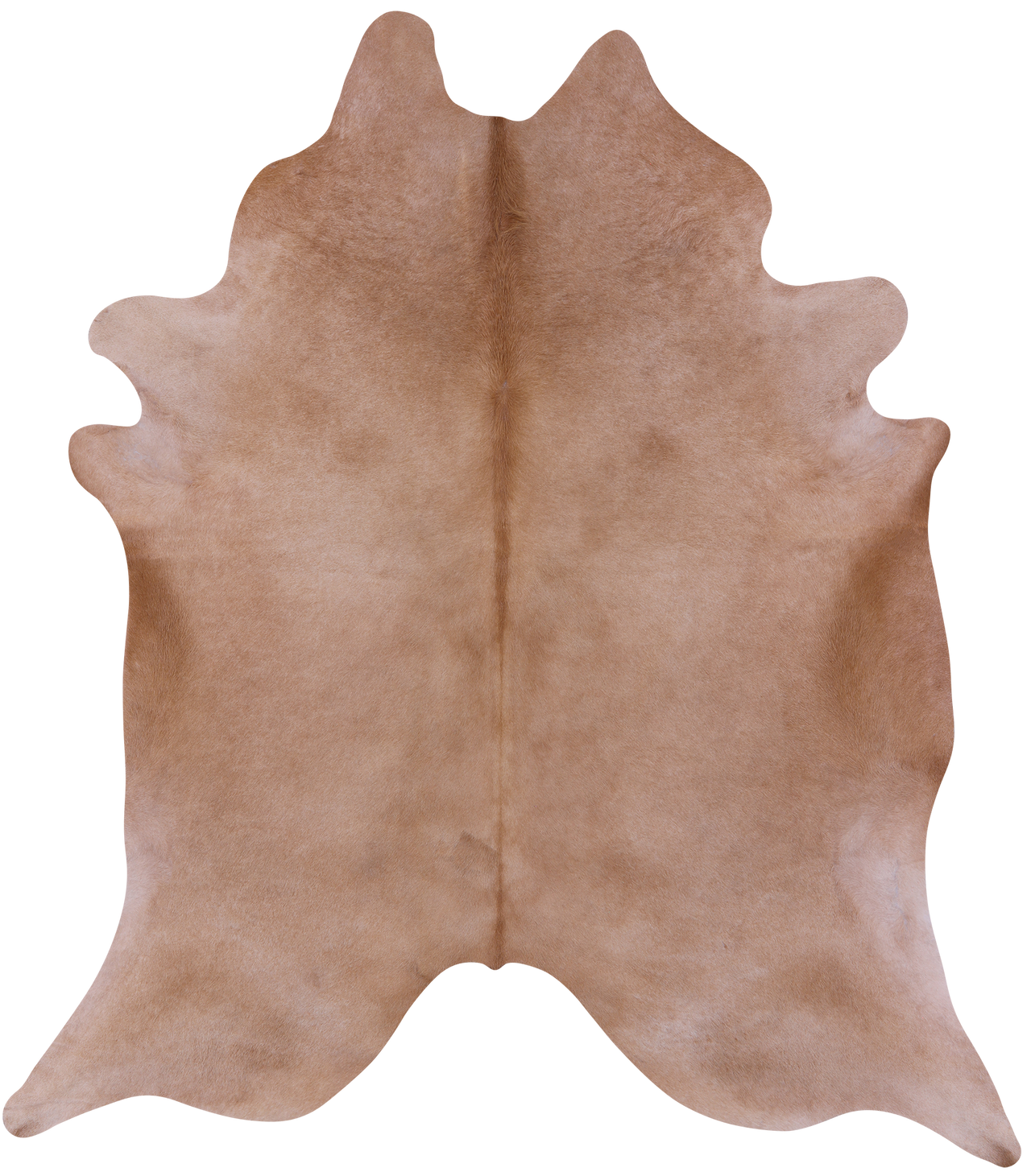 Light Brown Natural Cowhide Rug - X-Large 7' 7"H x 6' 9"W