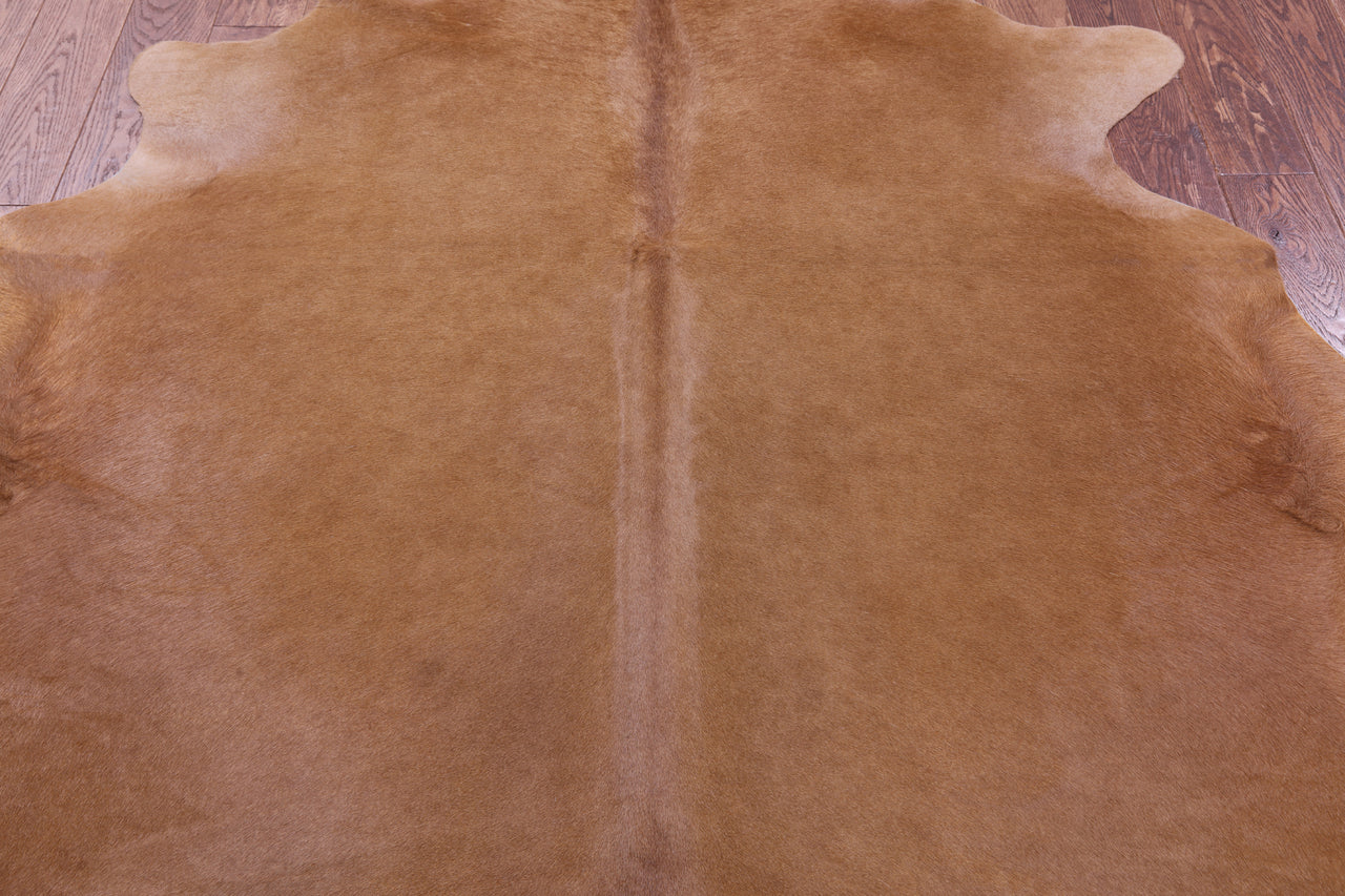 Light Brown Natural Cowhide Rug - X-Large 7' 4"H x 6' 4"W