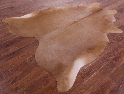 Light Brown Natural Cowhide Rug - X-Large 7' 4