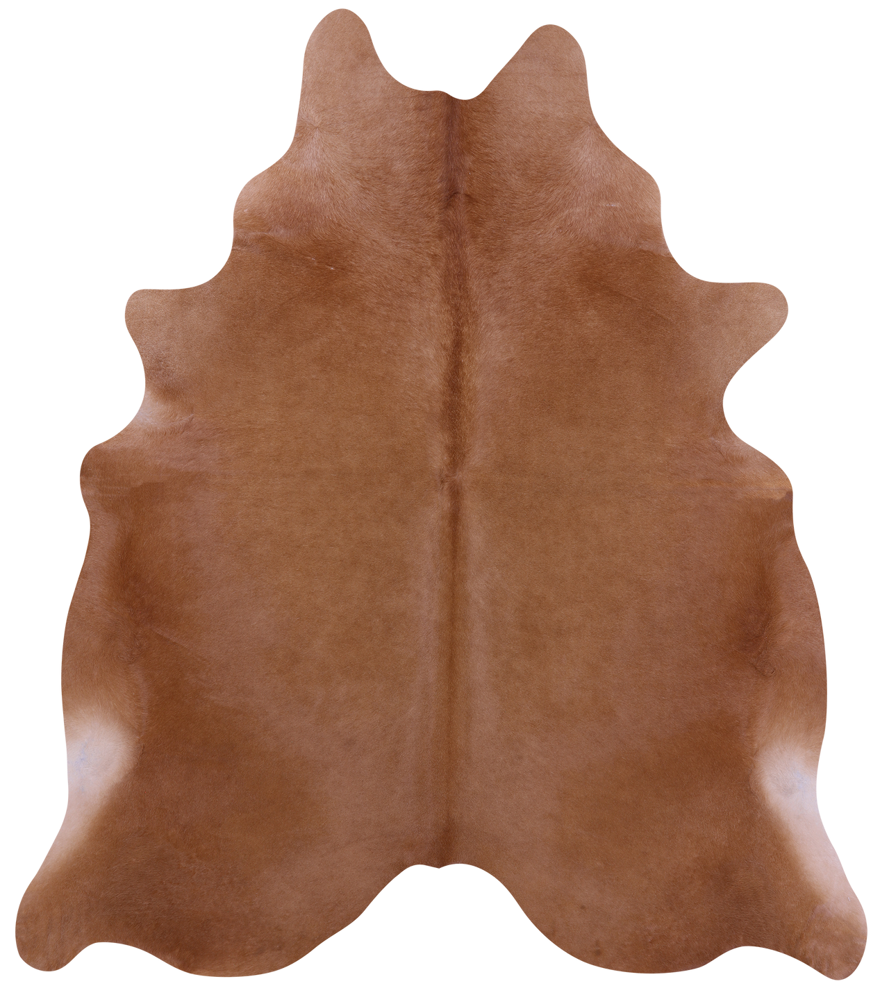 Light Brown Natural Cowhide Rug - X-Large 7' 4"H x 6' 4"W