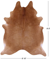 Thumbnail for Light Brown Natural Cowhide Rug - XX-Large 8' 2