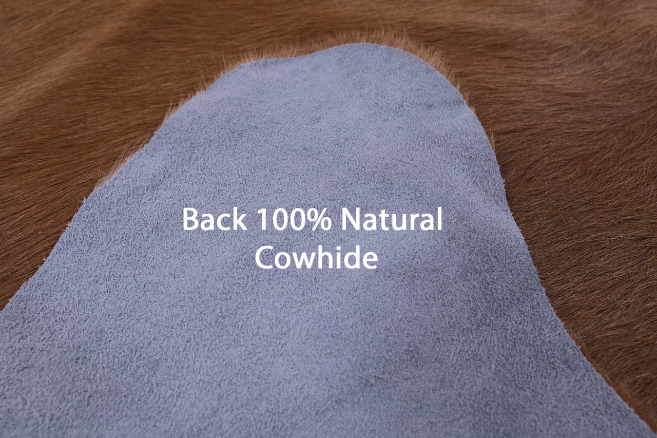 Light Brown Natural Cowhide Rug - XX-Large 8' 2"H x 6' 10"W