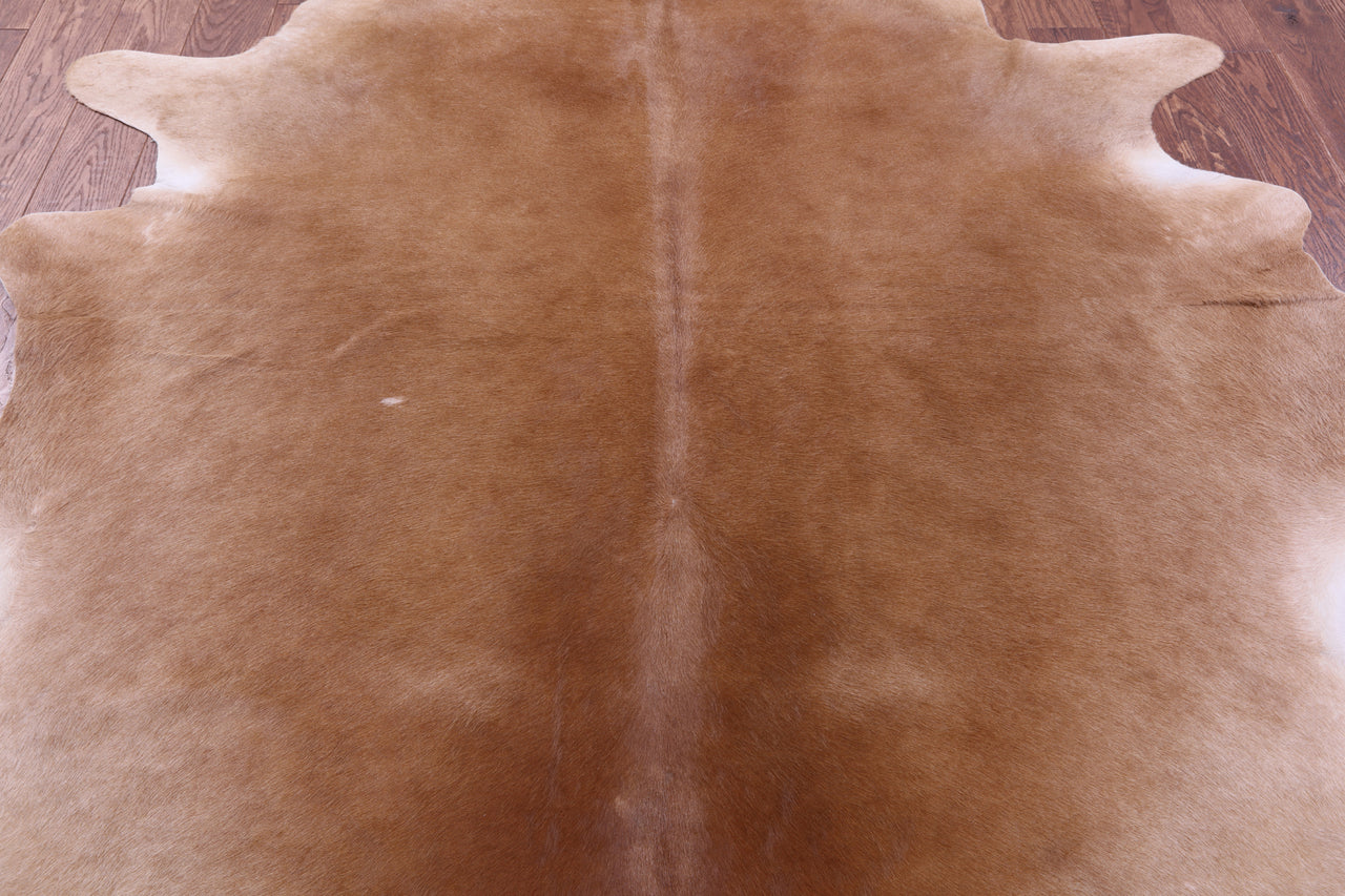 Light Brown Natural Cowhide Rug - XX-Large 7' 9"H x 7' 1"W