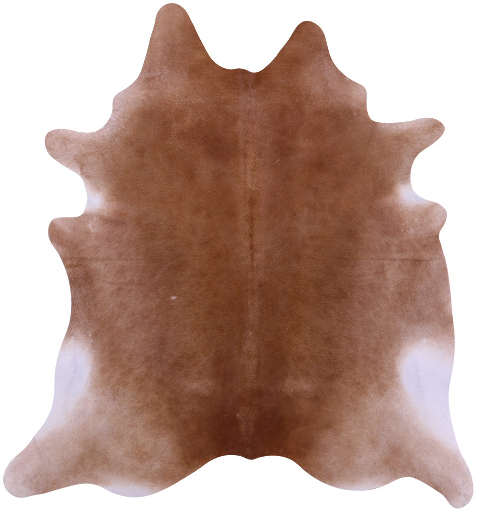 Light Brown Natural Cowhide Rug - XX-Large 7' 9"H x 7' 1"W