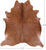 Brown Natural Cowhide Rug - XX-Large 7' 9"H x 7' 1"W