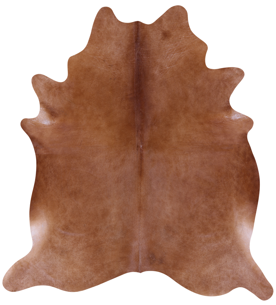 Brown Natural Cowhide Rug - XX-Large 7' 9"H x 7' 1"W