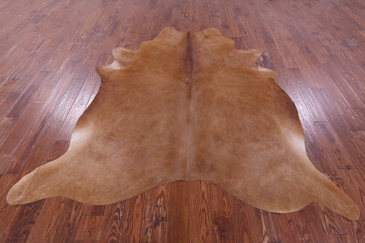 Brown Natural Cowhide Rug - XX-Large 7' 9"H x 7' 1"W