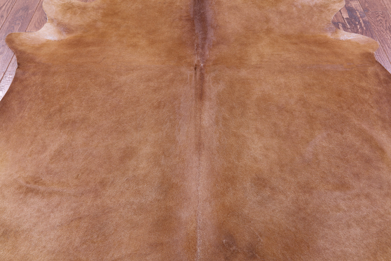 Brown Natural Cowhide Rug - XX-Large 7' 9"H x 7' 1"W