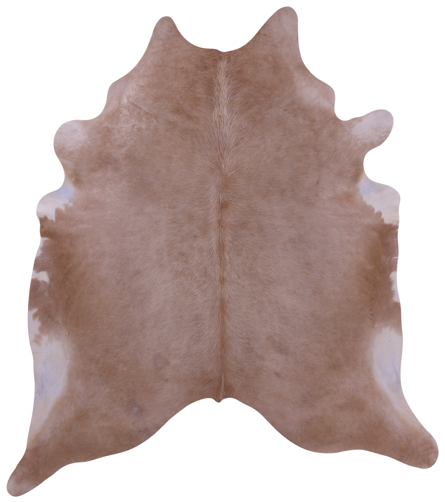Beige Natural Cowhide Rug - XX-Large 8' 0"H x 7' 0"W