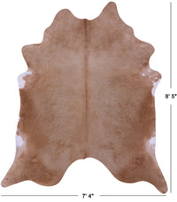 Thumbnail for Light Brown Natural Cowhide Rug - XX-Large 8' 5