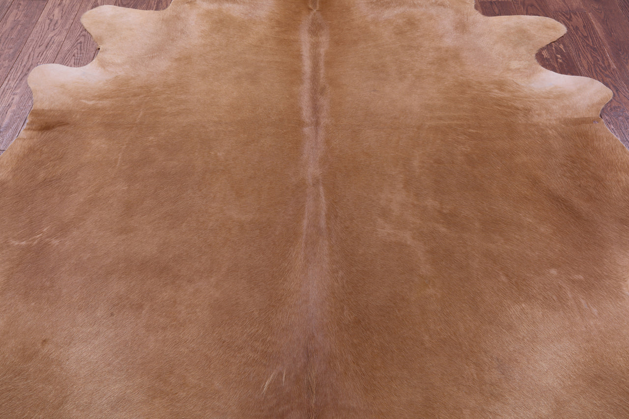 Light Brown Natural Cowhide Rug - XX-Large 8' 0"H x 7' 2"W