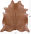 Light Brown Natural Cowhide Rug - XX-Large 8' 0"H x 7' 2"W