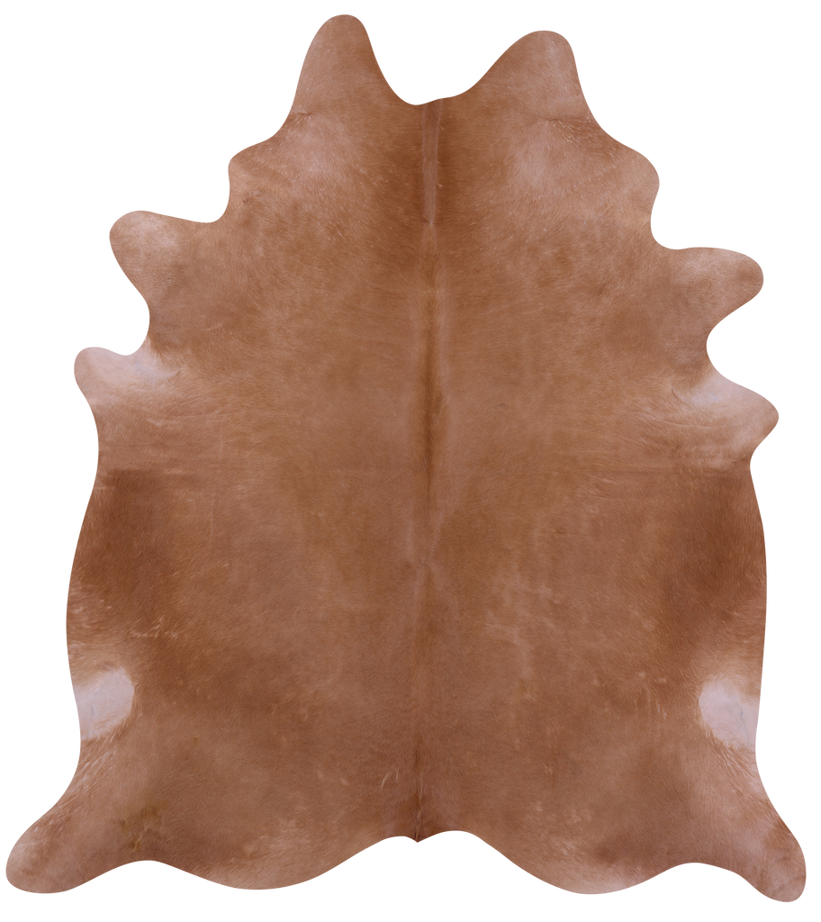 Light Brown Natural Cowhide Rug - XX-Large 8' 0"H x 7' 2"W