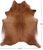 Brown Natural Cowhide Rug - X-Large 7' 3"H x 6' 4"W