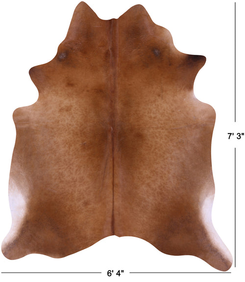 Brown Natural Cowhide Rug - X-Large 7' 3