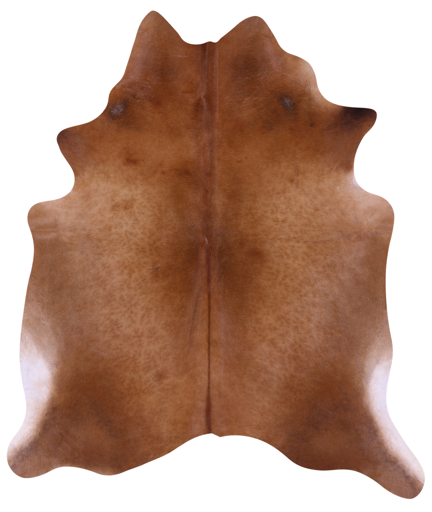 Brown Natural Cowhide Rug - X-Large 7' 3"H x 6' 4"W