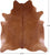 Brown Natural Cowhide Rug - X-Large 7' 6"H x 6' 7"W