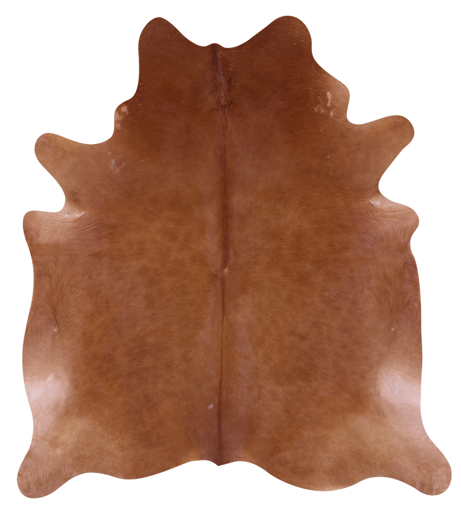 Brown Natural Cowhide Rug - X-Large 7' 6"H x 6' 7"W