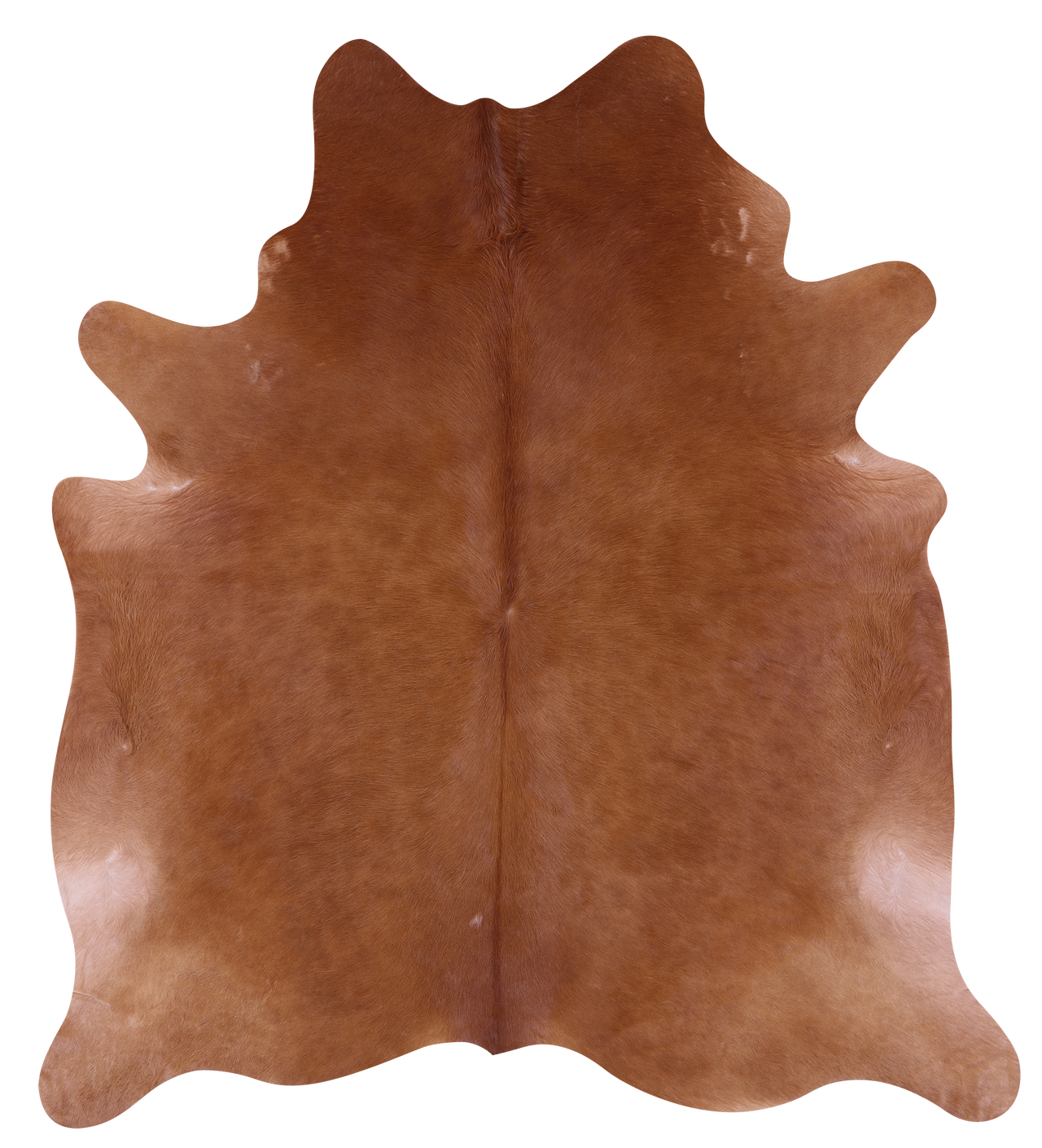 Brown Natural Cowhide Rug - X-Large 7' 6"H x 6' 7"W