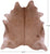 Brown Natural Cowhide Rug - X-Large 7' 2"H x 6' 7"W