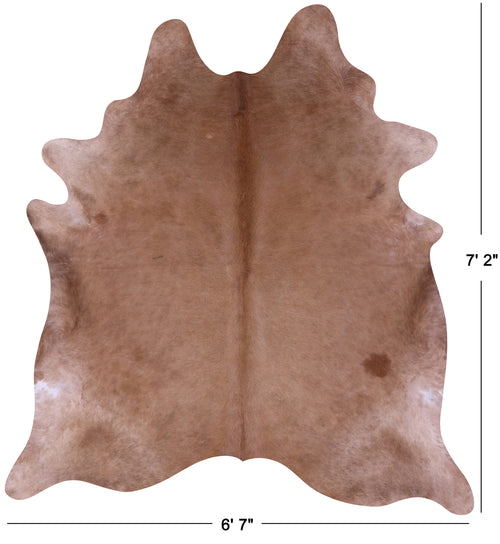 Brown Natural Cowhide Rug - X-Large 7' 2