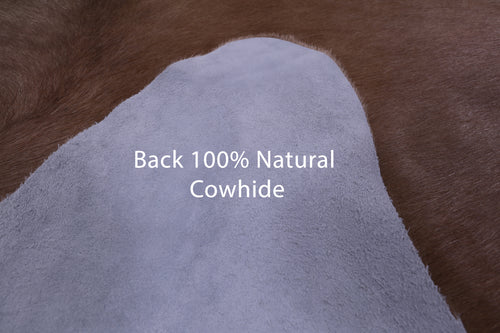 Brown Natural Cowhide Rug - X-Large 7' 2