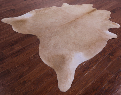 Beige Natural Cowhide Rug - X-Large 7' 5