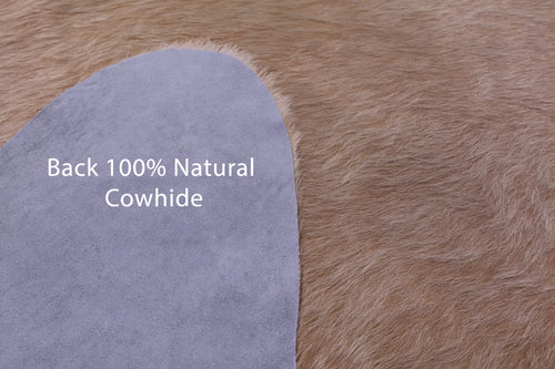 Beige Natural Cowhide Rug - X-Large 7' 5