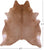 Light Brown Natural Cowhide Rug - X-Large 7' 7"H x 6' 7"W