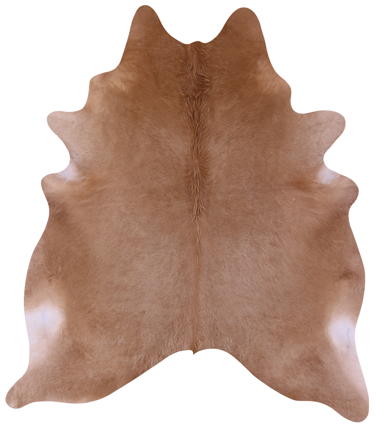 Light Brown Natural Cowhide Rug - X-Large 7' 7"H x 6' 7"W