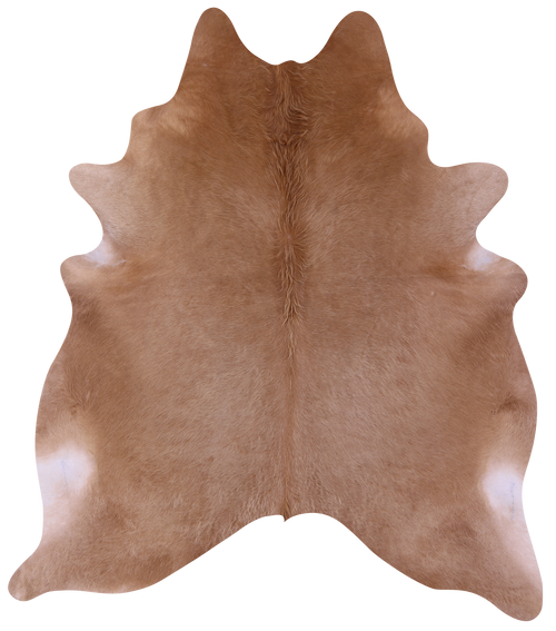 Light Brown Natural Cowhide Rug - X-Large 7' 7
