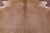 Light Brown Natural Cowhide Rug - X-Large 7' 7"H x 6' 7"W