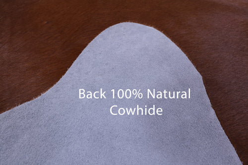 Brown Natural Cowhide Rug - X-Large 7' 1