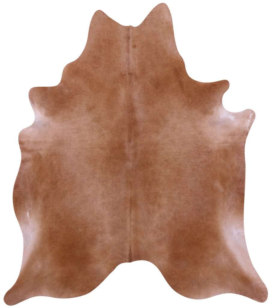 Brown Natural Cowhide Rug - X-Large 7' 4"H x 6' 4"W