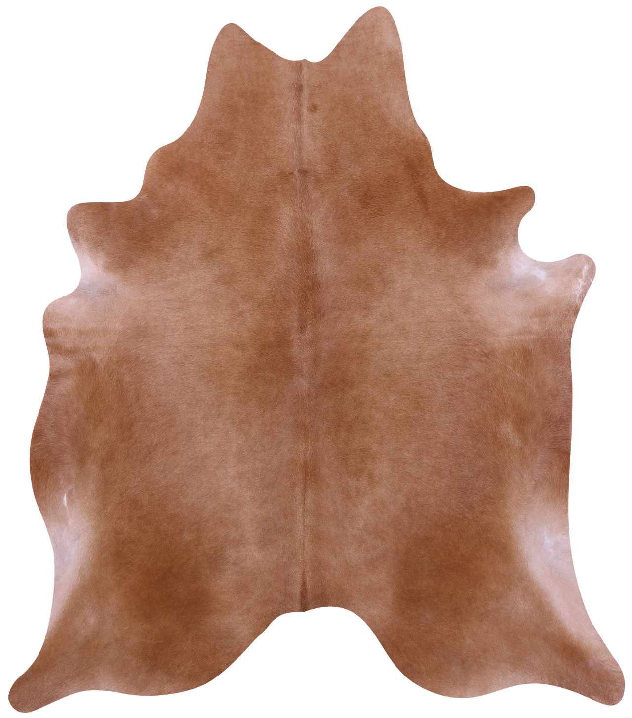Brown Natural Cowhide Rug - X-Large 7' 4"H x 6' 4"W