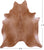 Brown Natural Cowhide Rug - X-Large 7' 4"H x 6' 4"W