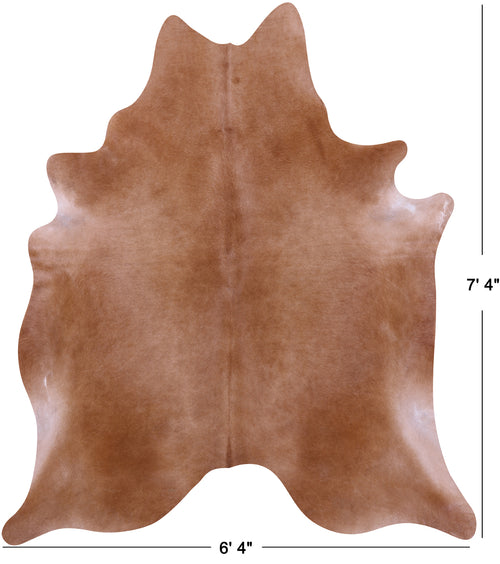 Brown Natural Cowhide Rug - X-Large 7' 4