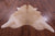 Light Brown Natural Cowhide Rug - X-Large 7' 3"H x 7' 0"W