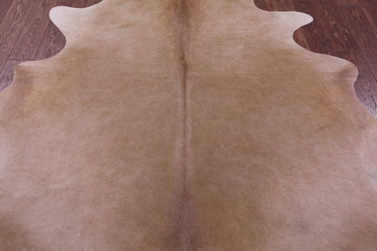Light Brown Natural Cowhide Rug - X-Large 7' 3"H x 7' 0"W