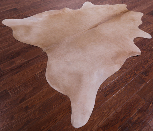 Light Brown Natural Cowhide Rug - X-Large 7' 3