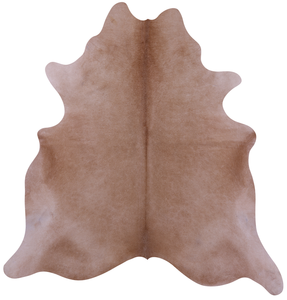 Light Brown Natural Cowhide Rug - X-Large 7' 3"H x 7' 0"W