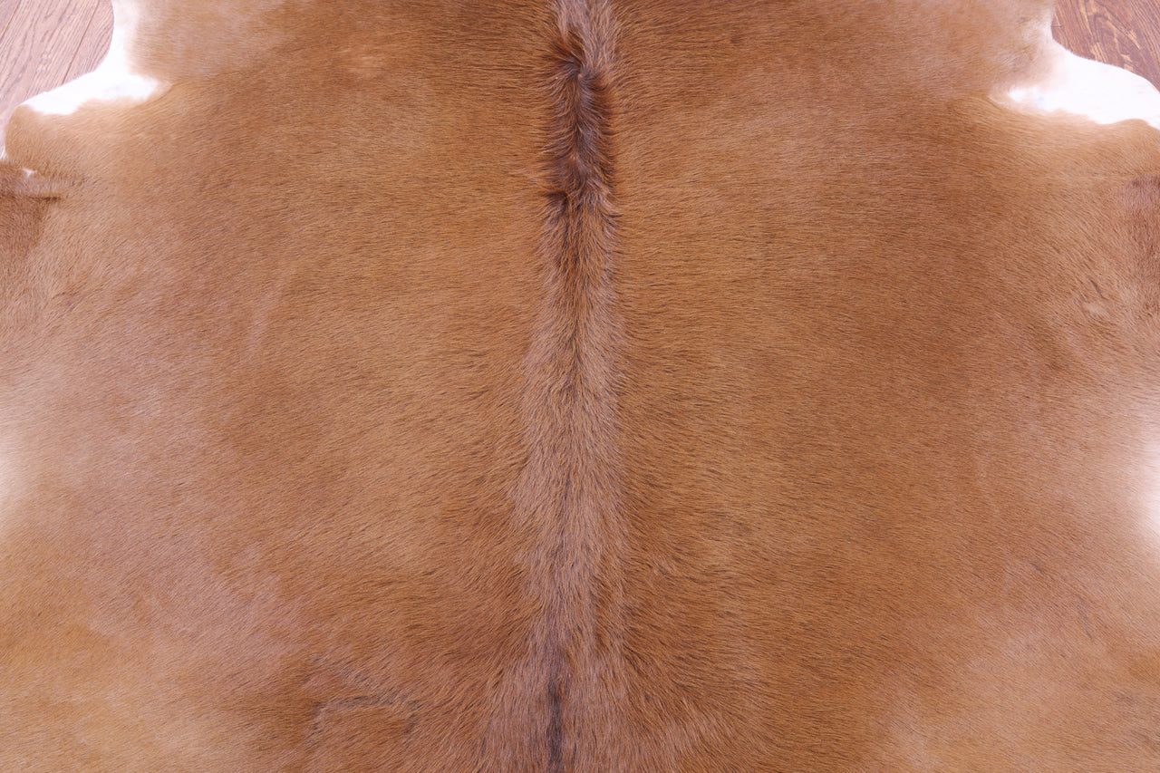 Brown Natural Cowhide Rug - XX-Large 7' 10"H x 7' 0"W