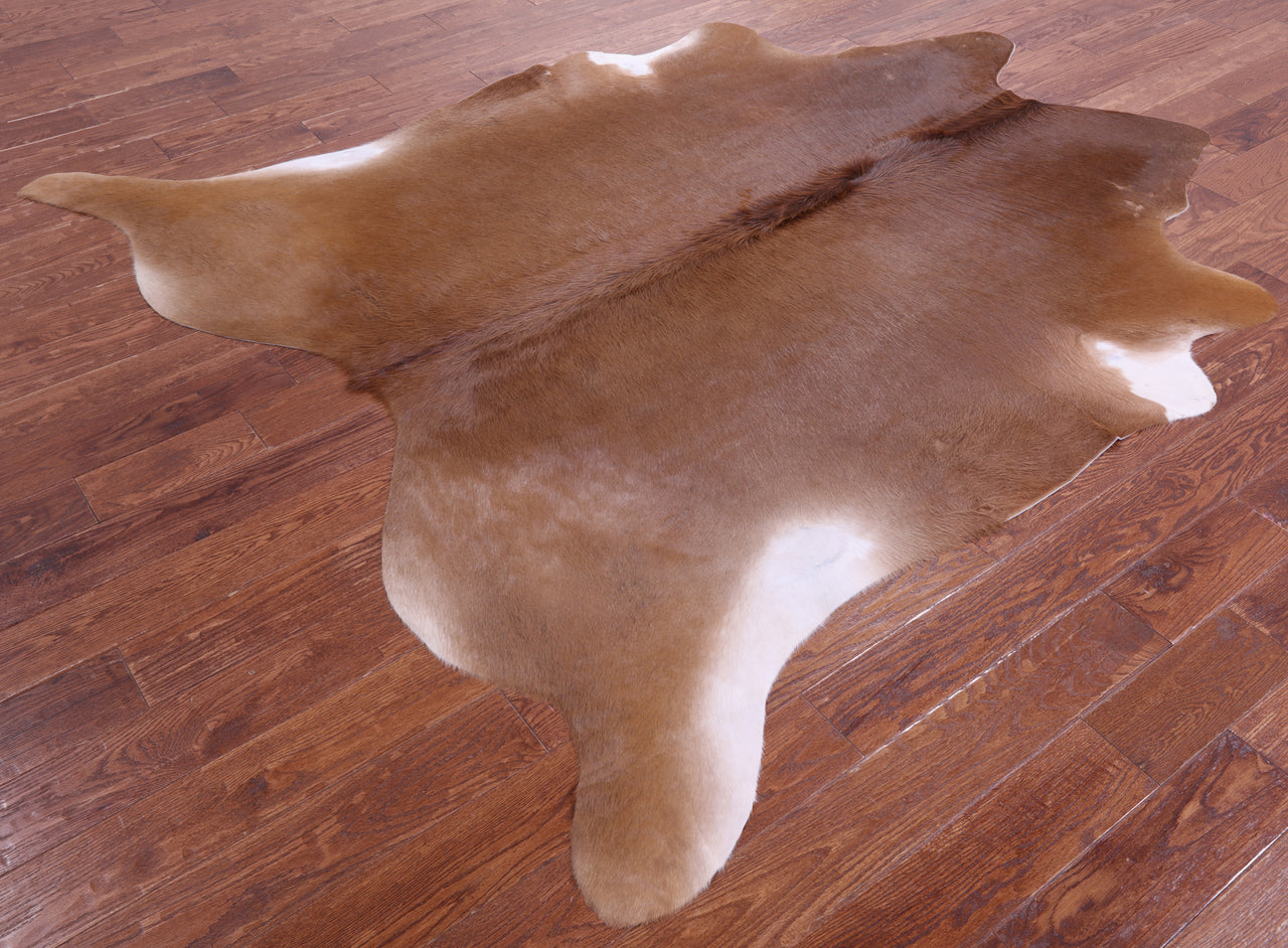 Brown Natural Cowhide Rug - XX-Large 7' 10"H x 7' 0"W