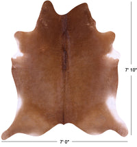 Thumbnail for Brown Natural Cowhide Rug - XX-Large 7' 10