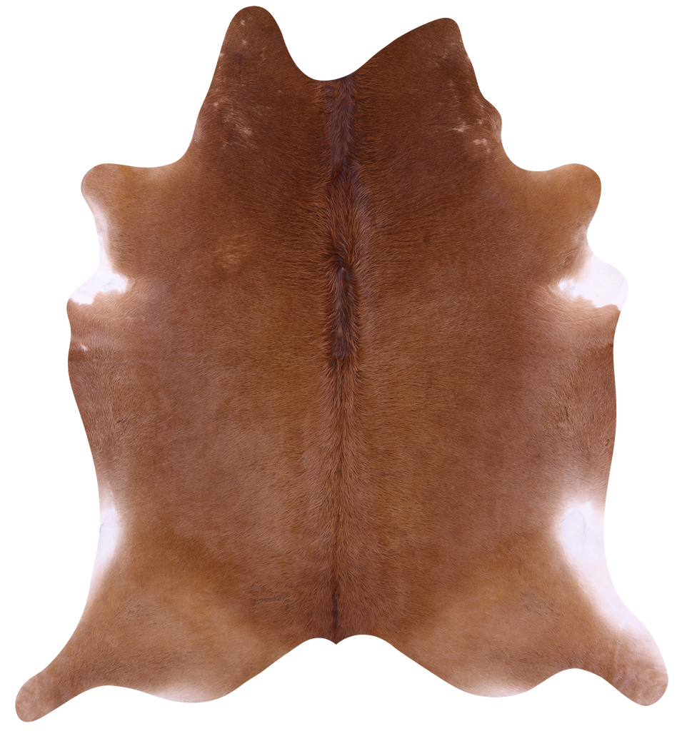 Brown Natural Cowhide Rug - XX-Large 7' 10"H x 7' 0"W